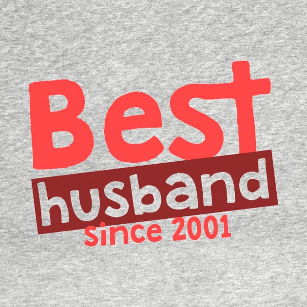 'Best Husband Since 2001' Sweet Wedding Anniversary Gift by ourwackyhome